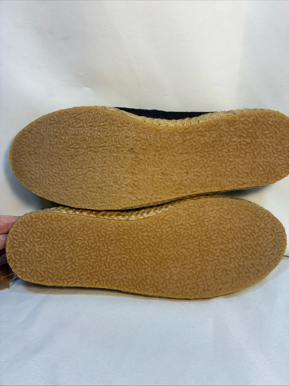 Virblatt Hemp Espadrilles Size 41 US Men 8 Women 10 NWT Black Boho Slip On Bag